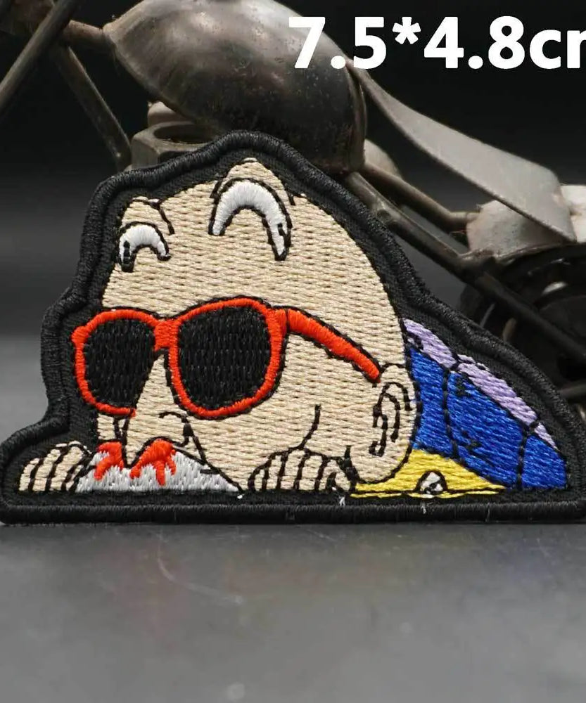 Dragon Ball Animation Peripherals Creative Kawaii Son Goku Vegeta Majin Buu Clothes Patches Embroidered Velcro Badges