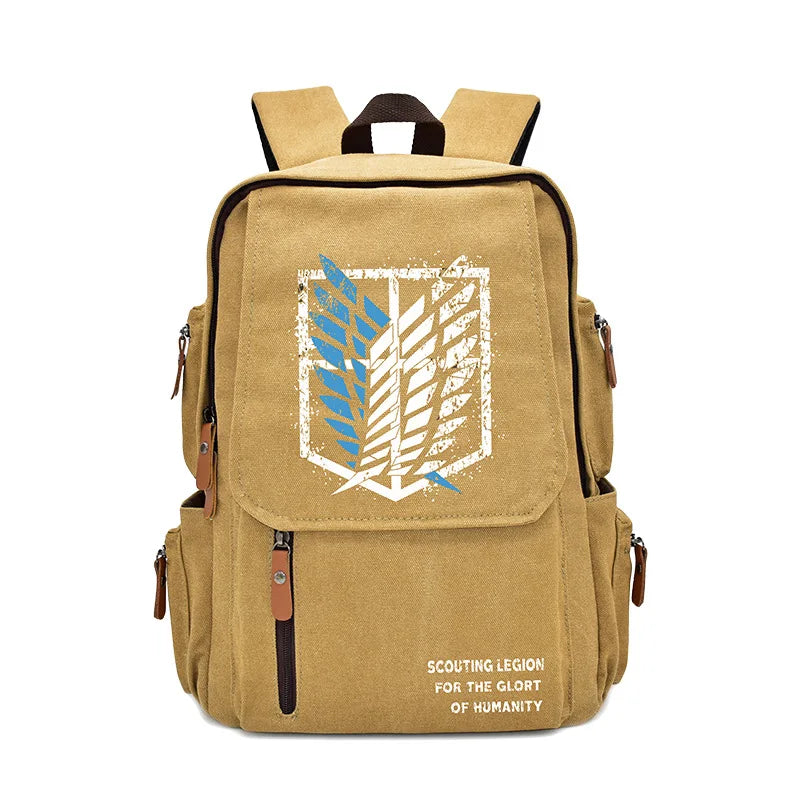 New Attack On Titan Anime Peripheral Rucksack Primary and Secondary School School Bag Men's and Women's Backpack Birthday Gift