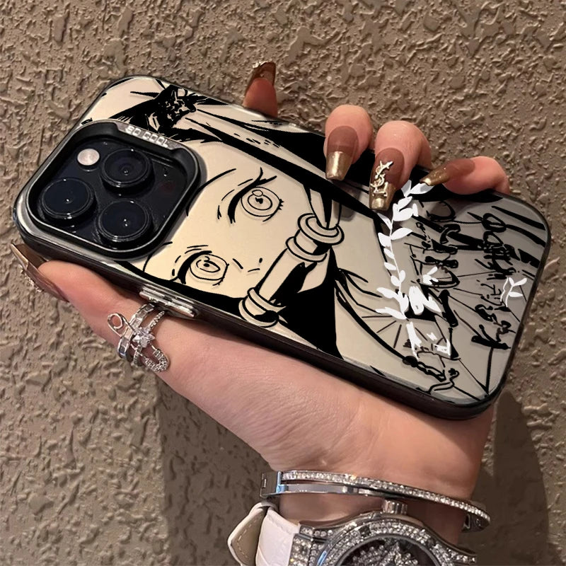 Demon Slayer Matte Shockproof Case – Anime iPhone 7–16 Pro Max SE XR XS