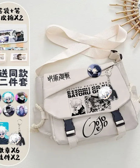Jujutsu Kaisen Shoulder Bag – Cute Anime Messenger Bag for Students & Fans