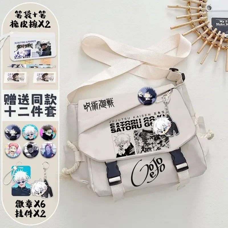 Jujutsu Kaisen Shoulder Bag – Cute Anime Messenger Bag for Students & Fans