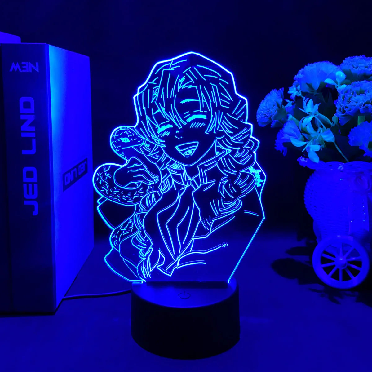 Anime Demon Slayer 3D LED Nightlight Figure for Kids Child Bedroom Decor Cool Kimetsu No Yaiba Lamp Gift Dropshopping