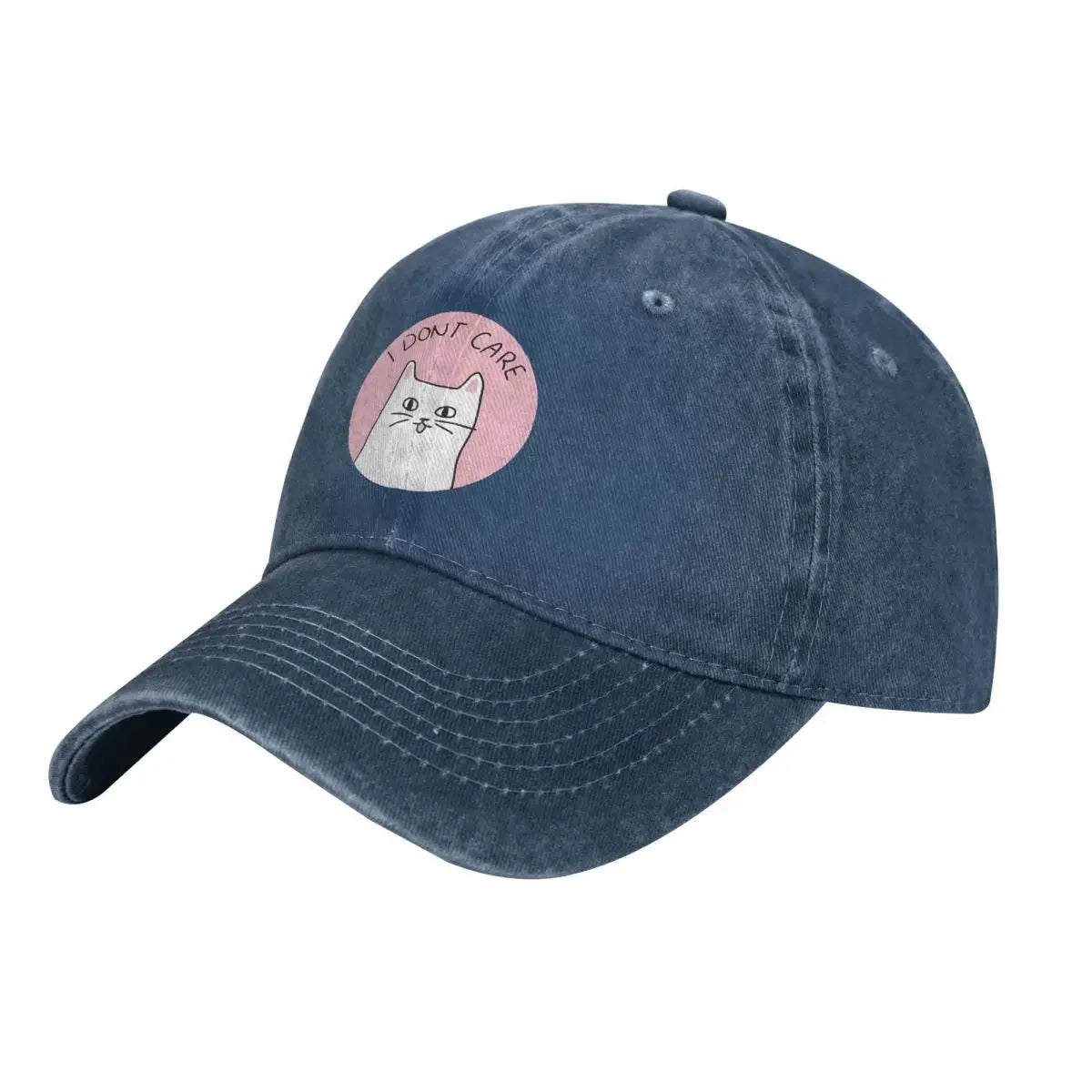 Baseball Caps Hats I Don't Care Cat Dad Hat For Man Peaked Cap Sun anime Shade