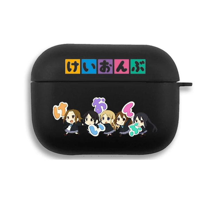 K on! Hirasawa Yui Anime Soft Earphone Case for Apple Airpods 1 2 3 Pro AirPods Pro CaseSoft Silicone Protective Cover