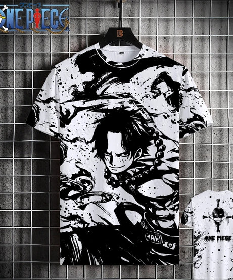 Luffy One Piece 3D Printed T-Shirt – Unisex Summer Anime Tee