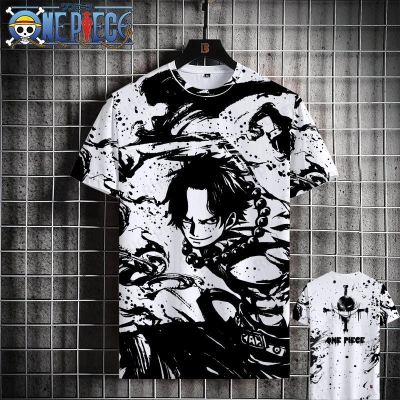 Luffy One Piece 3D Printed T-Shirt – Unisex Summer Anime Tee
