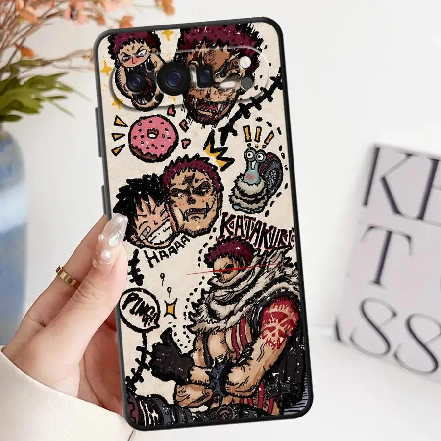 O-One P-Pieces Anime Case for Google Pixel 8a 7 Pro 9 Pro XL 6a 9a 8 Pro 6 Pro 7a Soft Cover