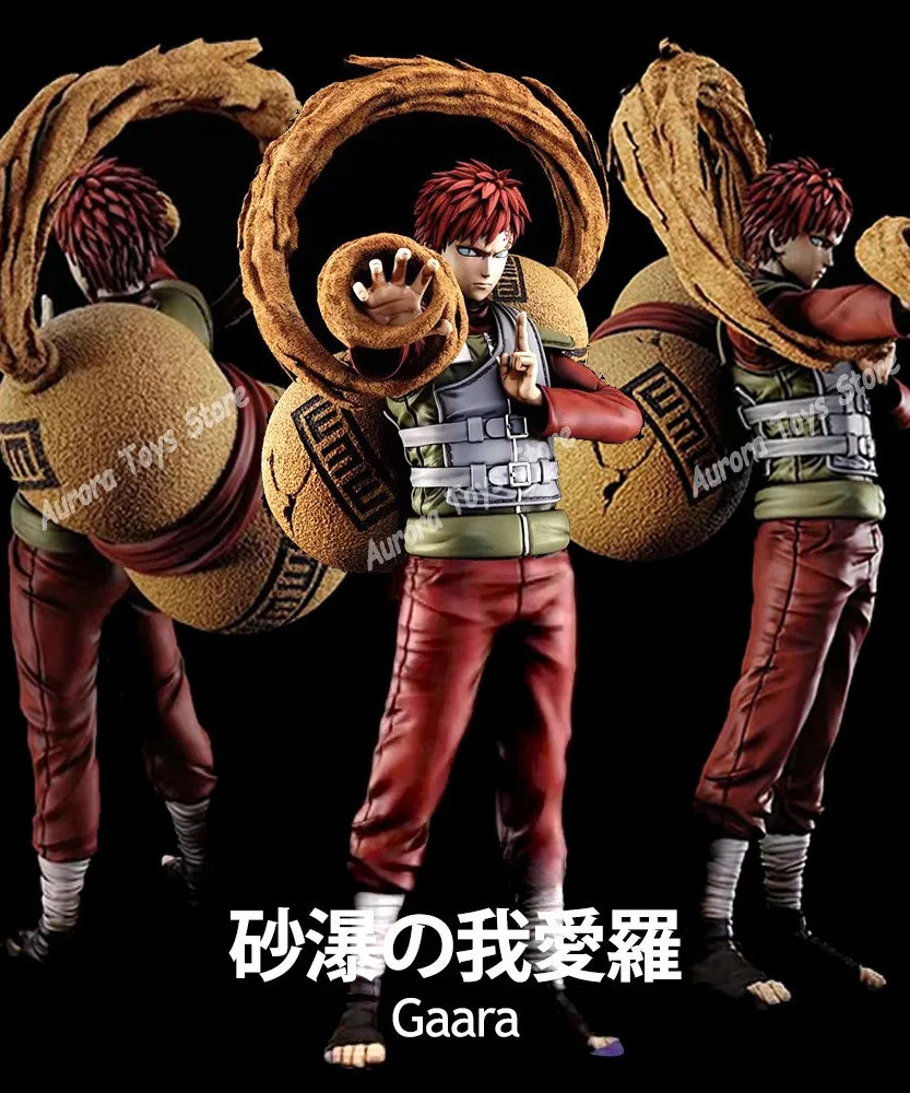 25-27cm Naruto Anime Figure Gaara Action Figures PVC Statue Collection Model Toys Desk Decor Birthday