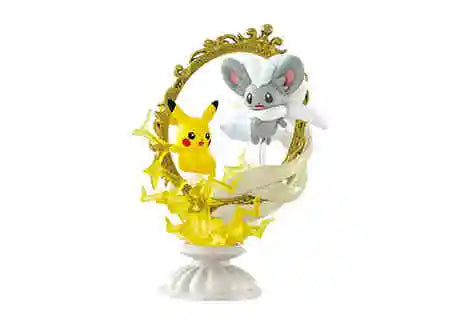 Original Re-ment Pokemon Decorative frame Collection Pikachu Sylveon Ceruledge Suicune Anime Action Figure Model Toys Gift