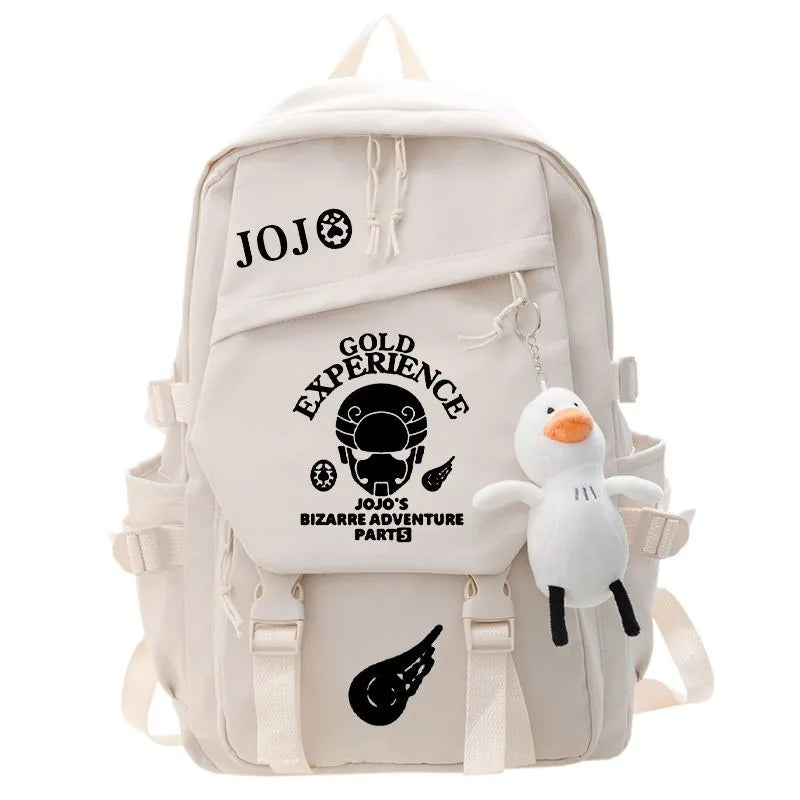 JoJo's Bizarre Adventure Anime Backpack Student School Bag Bookbag Laptop Travel Rucksack Outdoor Boy Girl Gifts