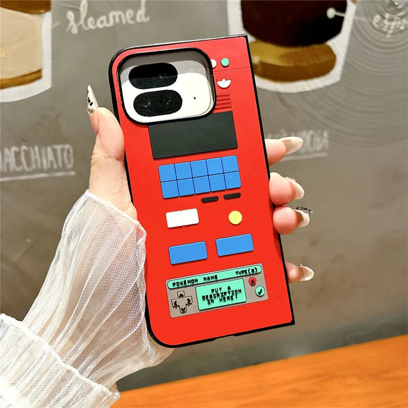 Pokémon Flip Case – Pikachu, Charmander & Squirtle | Google Pixel Fold Series