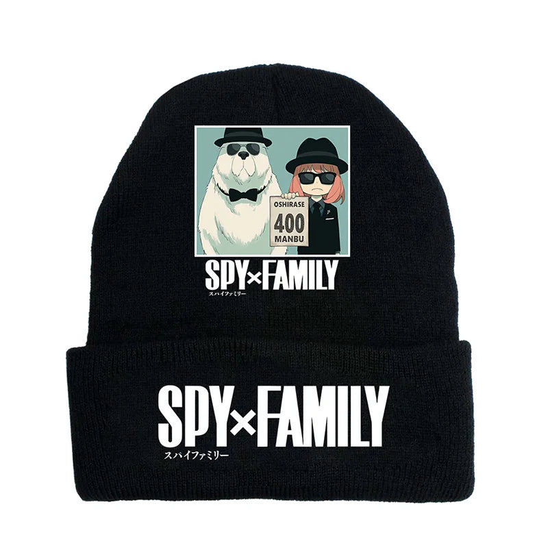 New Spy×Family Peripherals for Men and Women New Personalized Creative Letter Printing Soft, Comfortable and Warm Knitted Hats
