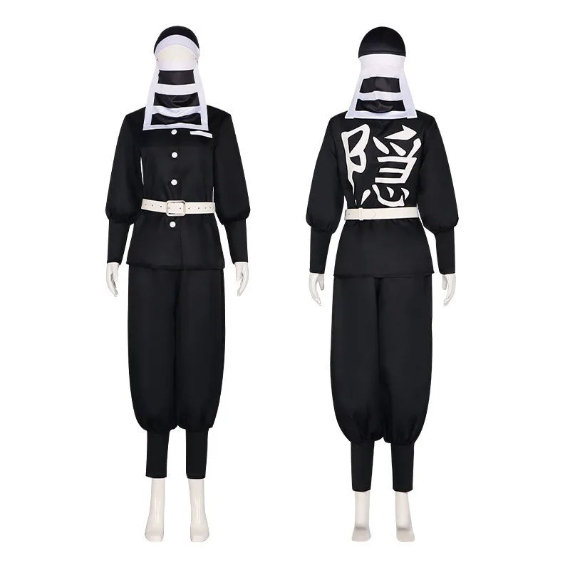 Demon Slayer Anime Peripheral Makomo Kanroji Mitsuri Kokushibo Nakime Costume Style Kimono Cos Outfit Halloween Party