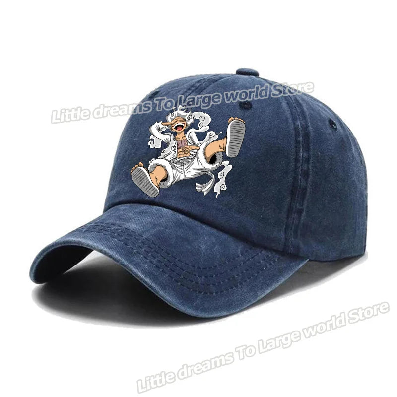 One Piece Baseball Cap Men Anime Printed Snapback Hat Adult Women Summer Sunshade Caps Unisex Hip Hop Casual Adjustable Hat Gift