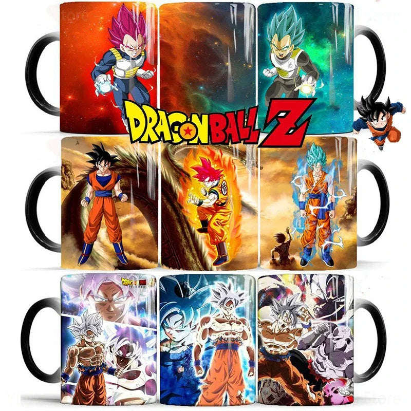 Dragon Ball Goku Color Changing Cup Mug Personalised Magic Mugs Heat Activated Image Photo Coffee Mugs Surprised
