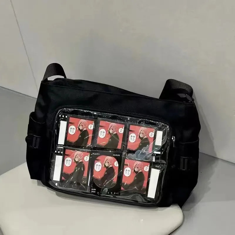 New Style Transparent Postcard Display Shoulder Women Badge DIY Decoration Crossbody Bag Anime Expo Class Tote Itabag