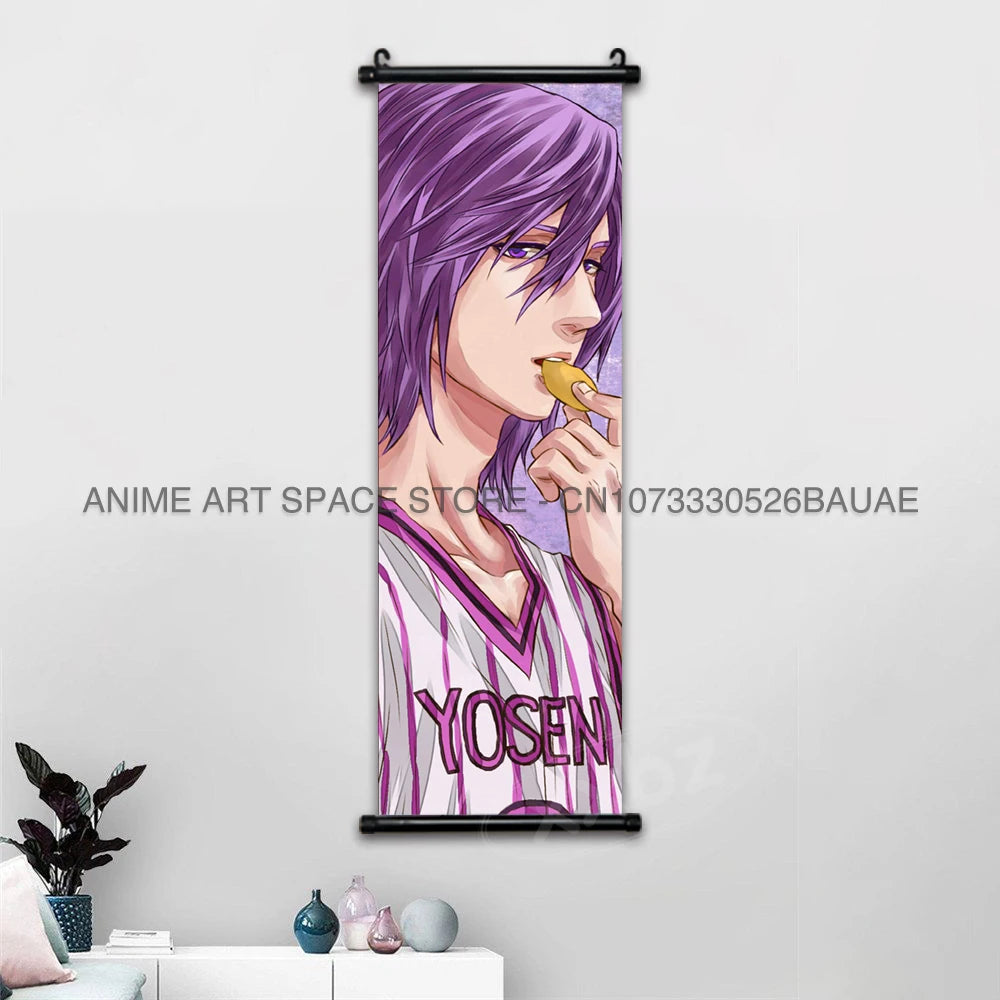 Kuroko no Basket Wall Scroll – Tetsuya Kuroko Anime Canvas Poster