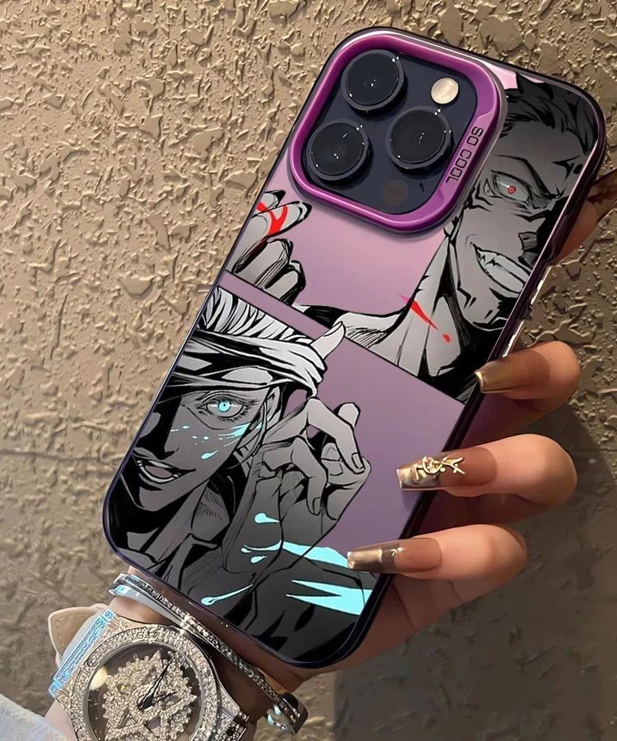 Hot Anime J-Jujutsu Kaisen Gojo Phone Case For iPhone 16e 16 Pro Max 15 14 Plus 13 12 Mini 11 Pro Shockproof Silicone Back Cover