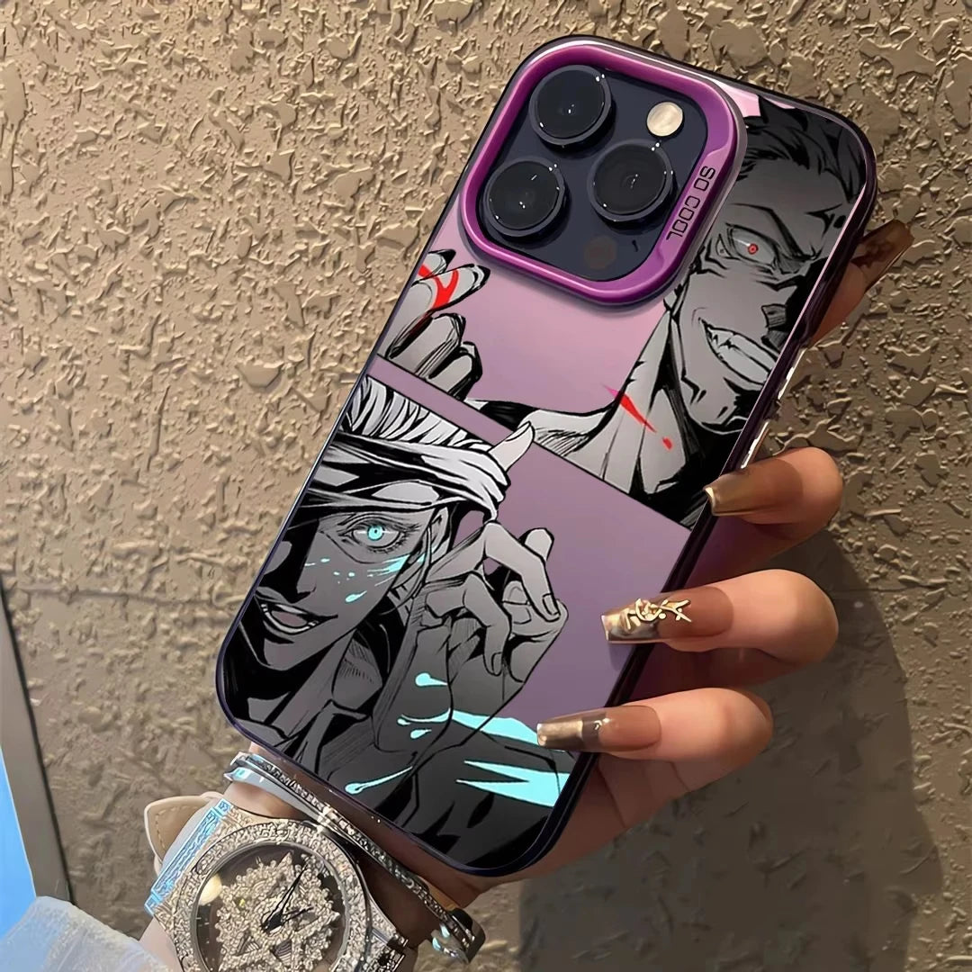 Hot Anime J-Jujutsu Kaisen Gojo Phone Case For iPhone 16e 16 Pro Max 15 14 Plus 13 12 Mini 11 Pro Shockproof Silicone Back Cover