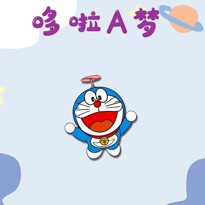 New Doraemon Anime Cartoon Kawaii Jingle Cat Cute Clothes School Bag Pins Ornaments Creative Personalized Badge Gift Wholesale