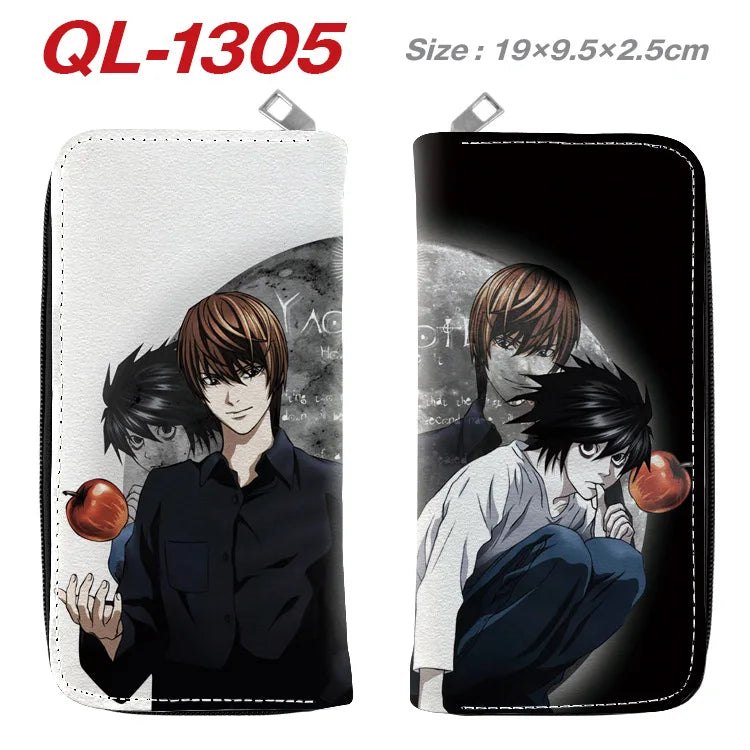Death Note Anime Portable Zipper Wallet anime Long Purse Handbag Card Holder