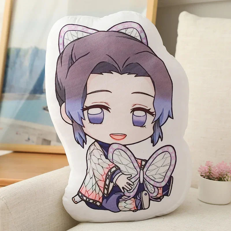 Hot Kawaii Demon Slayer Nezuko Cuddly Toy Anime Tanjirou Pillows Doll Cute Shinobu Sofa Cushions Doll Pendants 12CM