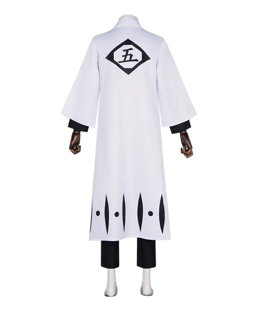 Anime Bleach Aizen Sousuke Cosplay Costume Wig Sets Bleach Thousand Year Blood War Gotei 13 Team 5 Captain Robe Kimono Outfits