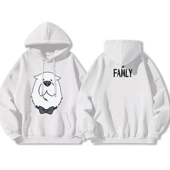 Spy x Family Anya & Bond Graphic Fleece Hoodie Harajuku Streetwear