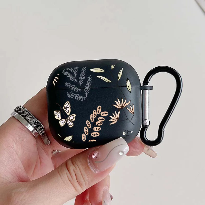 Anime Leaves Pattern Earphones Case for Airpods 1/2 4 3 for Airpod Pro and Pro 2 Protective Cover Gift for Lover Family Friends