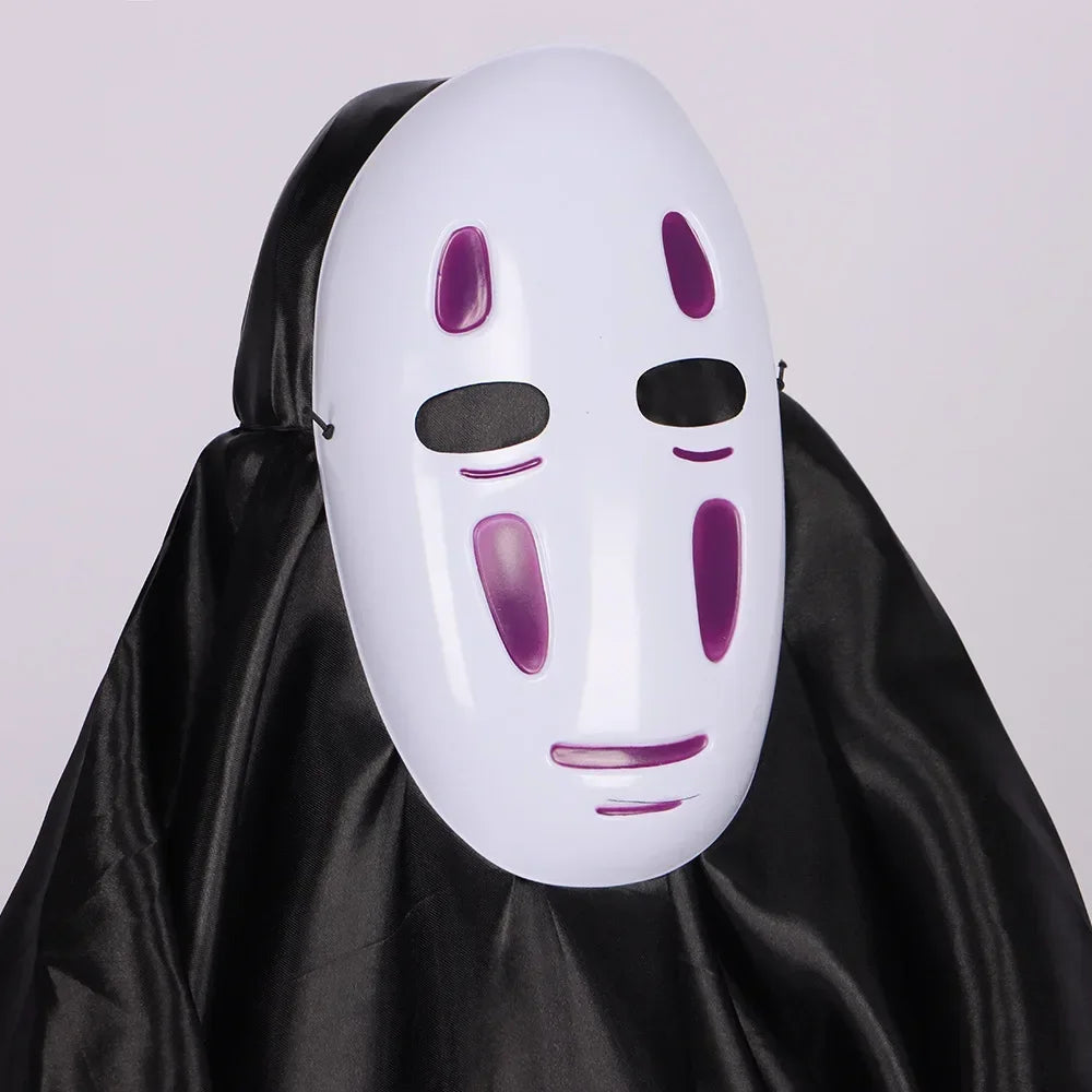 No Face Man Cosplay Costume Unisex Halloween Anime Carnival Party Adult Clothing Including Ghost Mask Gloves Comic Con