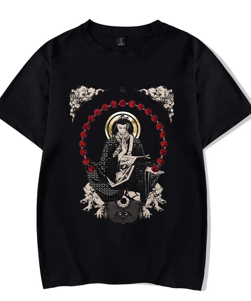 Jujutsu Kaisen Vintage Geto Suguru Oversized T-Shirt – Retro Streetwear Anime Tee