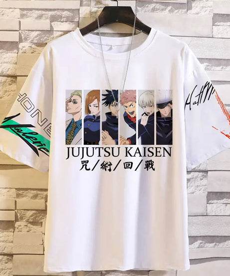 Anime Summer Jujutsu Kaisen T-Shirt Gojo Satoru Clothes Men and Women Fashion T Shirts Short Sleeves Casual Tops birthday gifts
