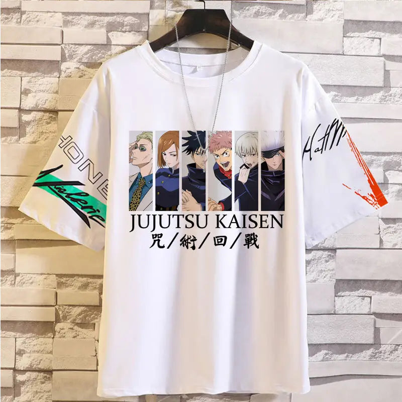 Anime Summer Jujutsu Kaisen T-Shirt Gojo Satoru Clothes Men and Women Fashion T Shirts Short Sleeves Casual Tops birthday gifts