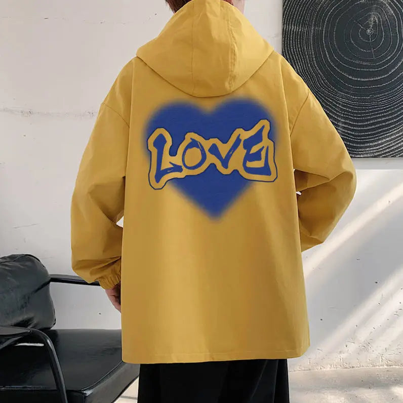 One Piece Monkey D. Luffy Anime Hooded Jacket Spring and Autumn New Men's Short Style Hooded Top Loose Large Coat