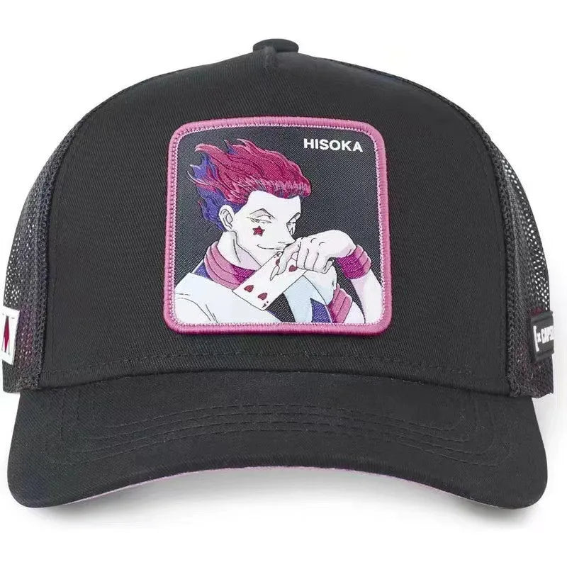 Hunter x Hunter Trucker Hat – Killua, Gon & Hisoka Anime Cap