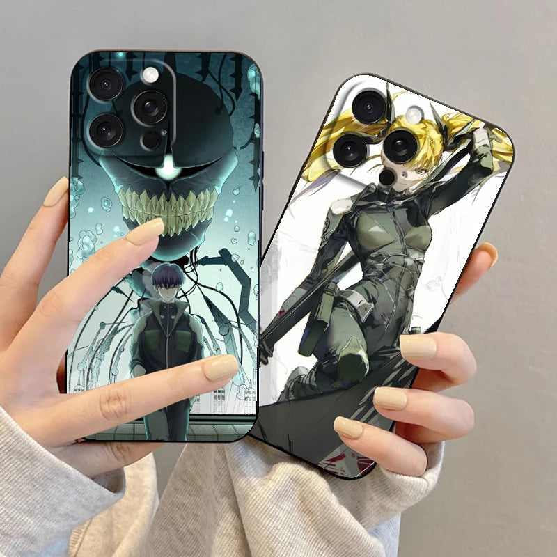 Anime K-Kaiju No. 8 Cool For iPhone 15 14 13 12 11 XS XR X 8 7 SE Pro Max Plus Mini Black Soft Phone Case