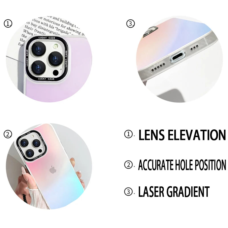 Goku & Gohan Laser Gradient Case – Dragon Ball iPhone 7–15 Pro Max