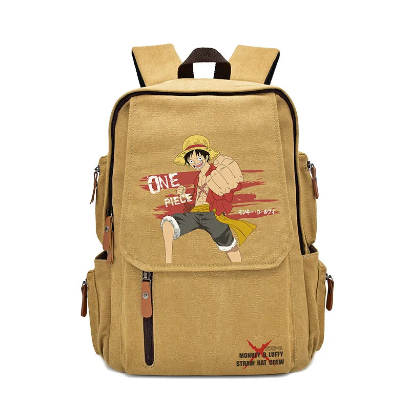 Anima One Piece Peripherals Luffy Ace Premium New Rucksack School Bag Trendy Large Capacity Backpack Bag Birthday Fan Gift