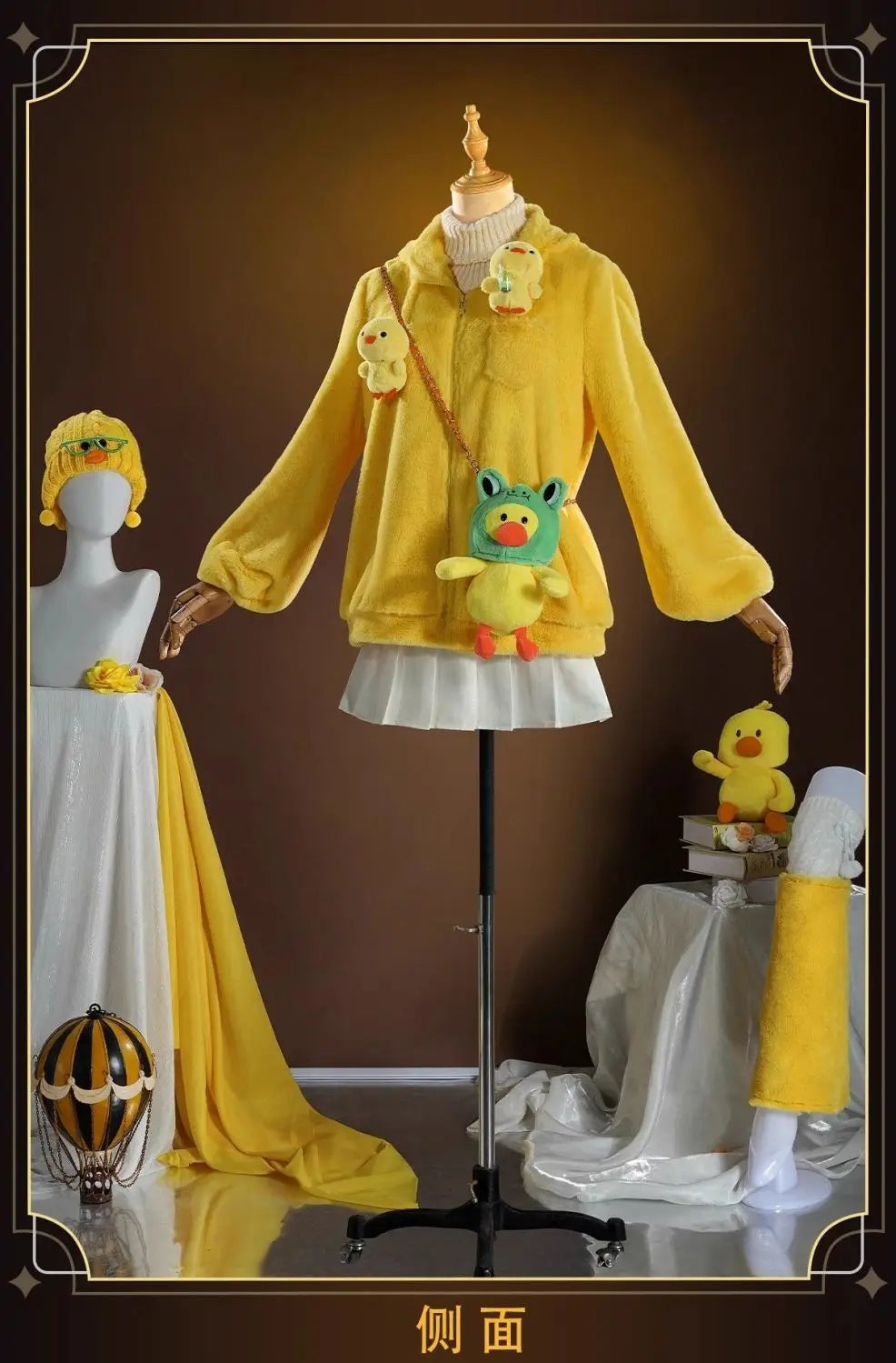 Tracy Reznik Mechanic Identity Ⅴ cosplay Sally costume Hat backpack sweater jacket skirt prop Halloween sweet girl yellow set