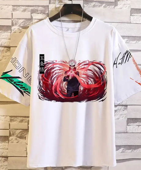 Anime Summer Jujutsu Kaisen T-Shirt Gojo Satoru Clothes Men and Women Fashion T Shirts Short Sleeves Casual Tops birthday gifts