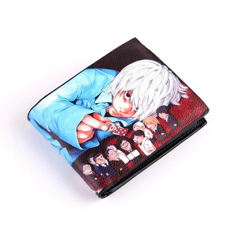 Anime Death Note L·Lawliet Short PU Leather Wallet Yagami Light Purse