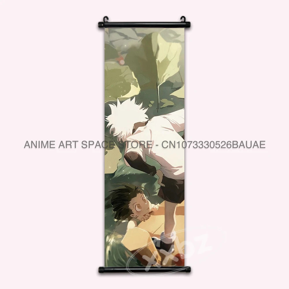 Hunter x Hunter Scroll Poster – Classic Anime Wall Art Canvas Decoration