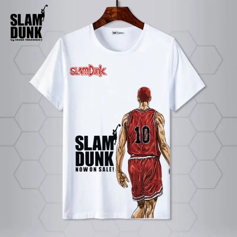 Slam Dunk T-shirt Sakuragi Hanamichi Akagi Haruko Rukawa Kaede Mitsui Hisashi Ryota anime basketball short-sleeved clothes gift