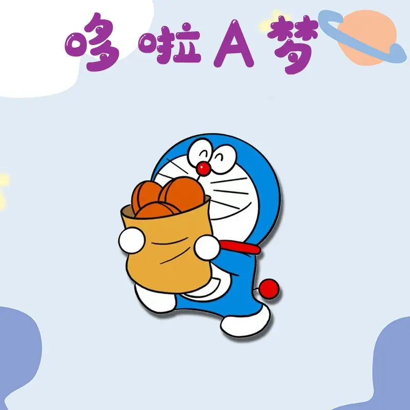 New Doraemon Anime Cartoon Kawaii Jingle Cat Cute Clothes School Bag Pins Ornaments Creative Personalized Badge Gift Wholesale