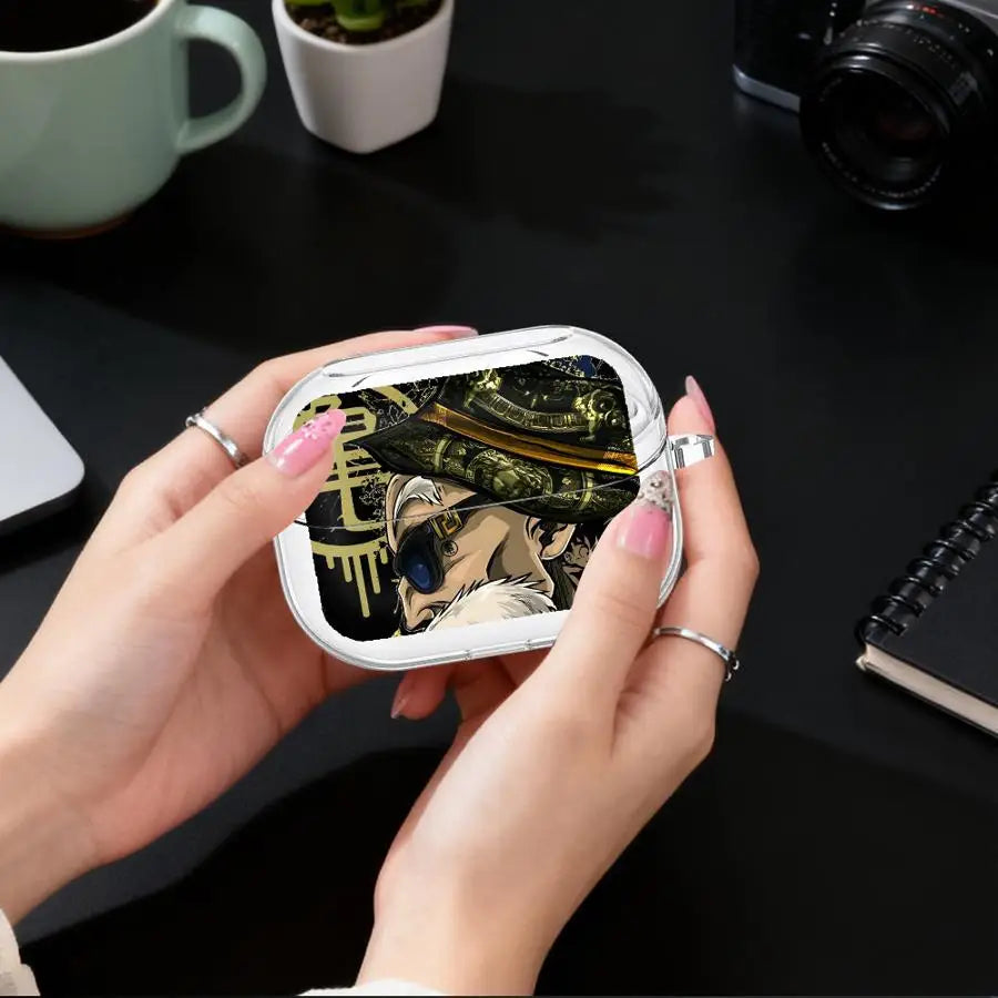 Clear Earphone Cases Cover With Hook Case For Samsung Galaxy Buds 3Pro 4Pro Live 3 FE 2Pro 2 4 Pro Master Roshi V-Vegeta