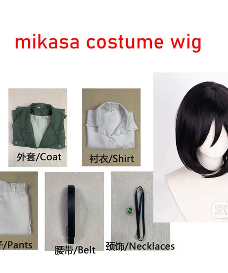 Shingekii No Kyojin Freedom Legion Green Cloak Cosplay Cape with Necklace for Anime Fans