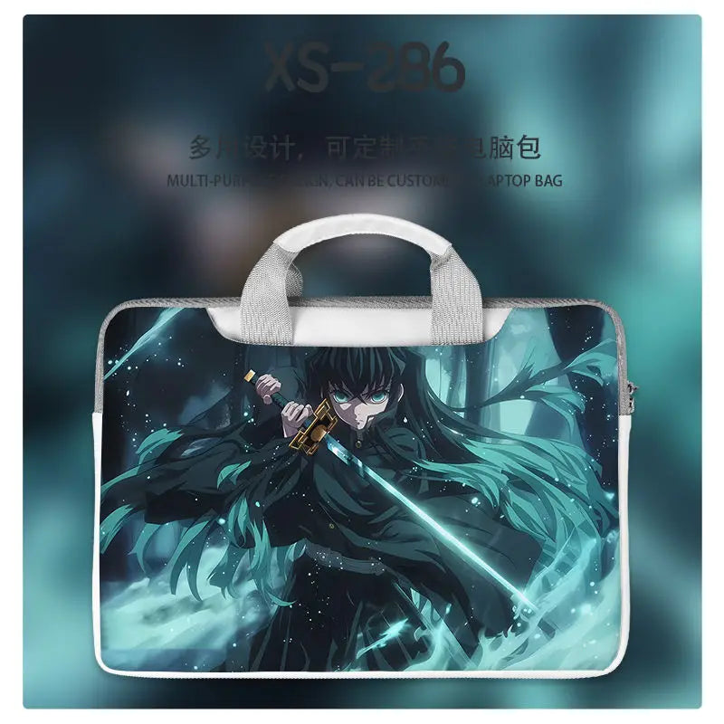 Demon Slayer Nezuko Tanjiro Notebook Laptop Bag Can Be Worn on One Shoulder As A Suitcase 12-16 Inches Anime Universal