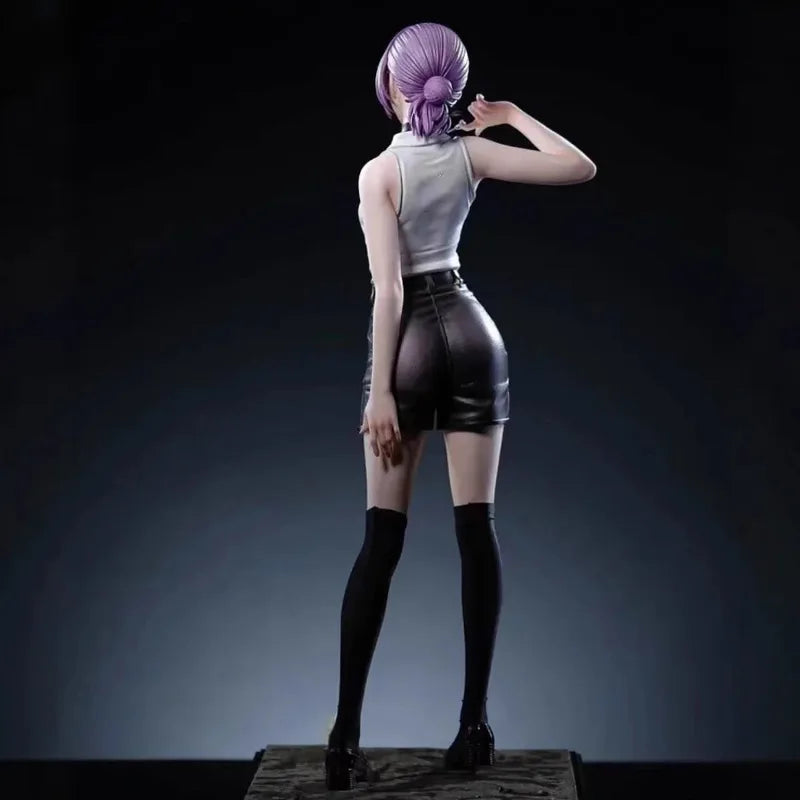 Chainsaw Man 1/6 Reze Action Figure 32cm Exquisite PVC Double Head Statue Anime Pretty Girl Model Toy Desk Deco Collectable Gift