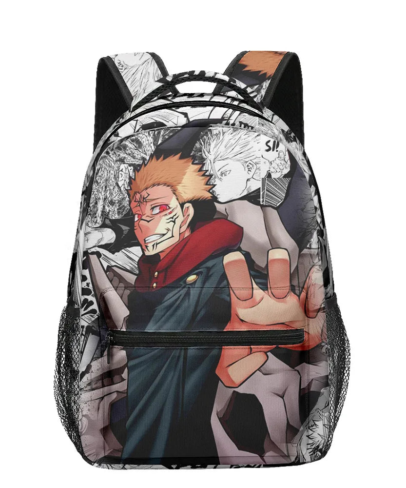 Boy Anime Printed Jujutsu Kaisen Gojo Satoru Backpack Large Capacity Drawstring Bag Student School Bag Travel