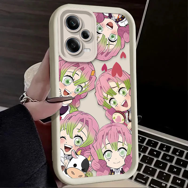 Anime Demon Slayer Case For Xiaomi Redmi Note 13 14 12 11 Pro Plus 5G 14S 12S 11S 10S 10 9 Redmi 14C 13C 12C 12 4G Back Cover